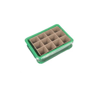 Peat Free For Paper Pulp Pots Seed Starting tray with plastic garden labels for planting Biodegradable