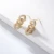Import Peishang Brand Fashion Design Gold Plated Cuban Chain Stud Earring 925 Pave Clear CZ Earring from China