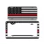 Import Personalized Monogram American Flag License Plate Car Tag Frame from China