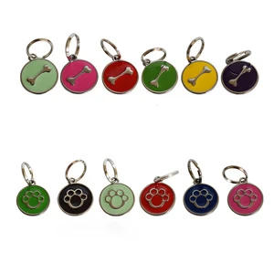 Pet Products 2018 Dog Pet ID Tags Engraved Designers Round Pet Items Dogs