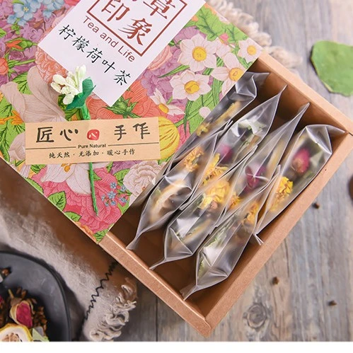 PL1007 Wholesale dried mixed organic lemon lotus leaf tea beauty and skin care Herbal Slimming Tea