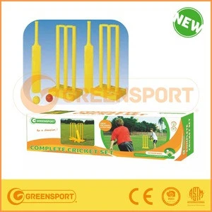 plastic complete cricket set include bat stumps bails/ cricket bat