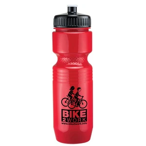 Plastic Fitness Bike Bicycle Sports Drinking Water Bottle With Push Pull Cap