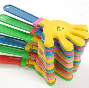 Plastic hand clap noise maker for evening party or vocal concert light products three size supply