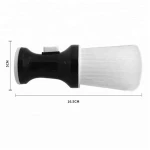 Plastic handle synthetic fiber nylon badger hair men beard shaving brush
