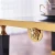Popular Luxury Gold metal glass marble Side Table