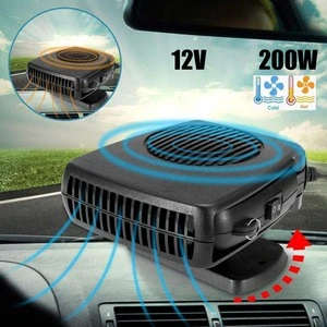 Portable Car 2 in 1 Cooler &amp; Heater Fan Vehicle Electronic Air Heater 12V 200W Car Windshield Heater Defogger Demister Defroster