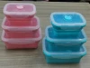 Portable Foldable Silica Gel fresh-keeping box, food storage container