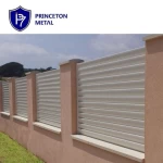 Princeton Aluminum Fixed Louver Fence Panel