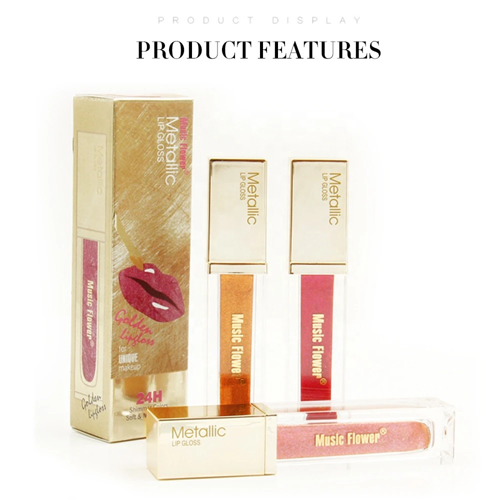 Private Label color make up  liquid  gloss wholesale new golden makeup luxurious moisture lip gloss