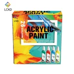 Professional 26 Color acrylic paint set in customized specification, smart acrylic art painting tool factory wholesale