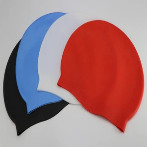 professional soft waterproof silicone swimming caps for adult seamless custom logo swim caps