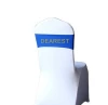 Professional spandex chair sashes for wedding decoration with logo