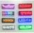 Import programmable Glowing screen scrolling bluetooth USB rechargeable led badge with message from China