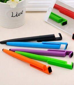 promotional custom logo multifunction 4 in 1 new model phone stand pen with mobile holder