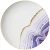Import Purple quicksand charger plate round ceramic dinner set from China