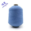 Raw white or dyed high elastic polyester spandex rubber covered yarn for socks