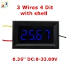 RD 4 Digit 0-33.00V Digital DC Voltmeter with shell Voltage Meter LCD Voltmeter