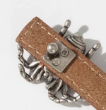 Real Leather Slimming Waist Belt with Spider Buckle
