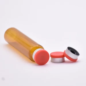 Red Aluminum Plastic Combination Cover Flip Vial Cap for Injection Medicinal Aluminium vial lid for Infusion Bottle