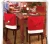 Import Red Christmas hat non-woven chair cover Christmas chair cover Christmas holiday supplies from China