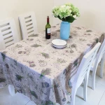 Resistant Buffet Table Cloths Wholesale Wedding Stain Tablecloth Table Cover Protection Against Stain Polyester / Cotton Square