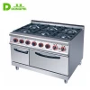 Restaurant Kitchen Equipment Stainless Steel 6 Burner Commercial Gas Cooking Range Prices In Pakistan