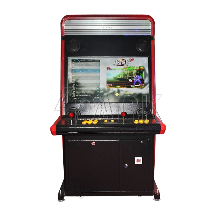 Retro upright coin operated classic video arcade game