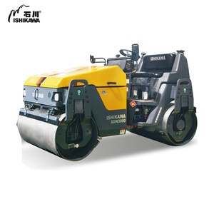 Ride On Double Drum Vibratory Road Roller For Road Construction Machines
