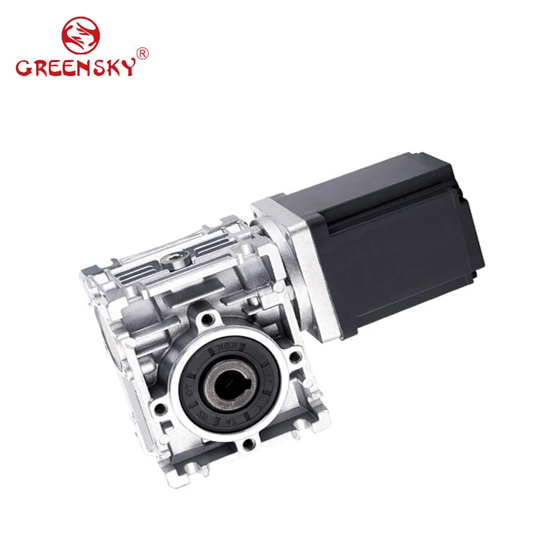Right Angle NMRV Worm Gearbox with 12V 24V DC Motor