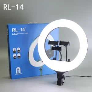 RL14 inch Remote With Phone Holder Carrier Bag photography LED Selfie Ring Light Live Stream