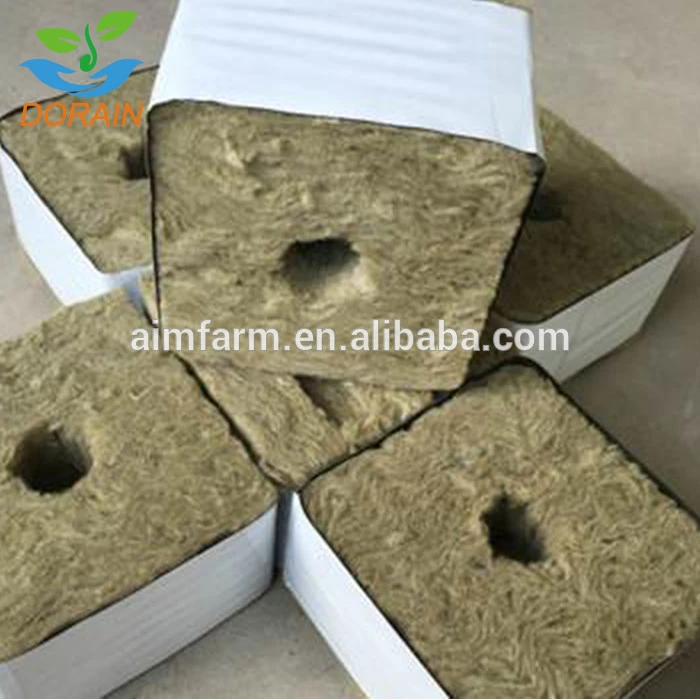 rock wool agriculture growing cubes hydroponic grow media