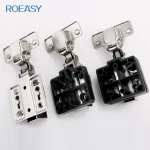 ROEASY CH666 35mm cup inseparable soft-closing hinge with plastic base hydraulic hinges rubber hinge
