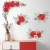 Import Romantic Rose Wall Sticker Blooming Red Flowers Living Room Wallpaper Bedroom Wall Decal Self Adhesive TV Background Mural from China