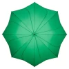 Romantic Unique Green Color Lily Flower Elegant Decorative Seams Canopy Rain Protection Straight Umbrellas