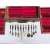 Import Rosewood &amp; Brass Siam Flatware Boxed Set -Service For 12 144-Pieces from India