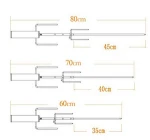 Rotisserie spit fork set