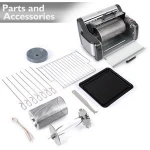 Rotisserie Toaster Oven Grill Countertop Kebab Electric Cooker Rotating Roaster Baking Machine Stainless Steel Kebob Skew