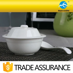round white fine China ceramic soup tureen
