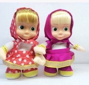 Russian doll Masha and the bear recordable talking and walking sound toy