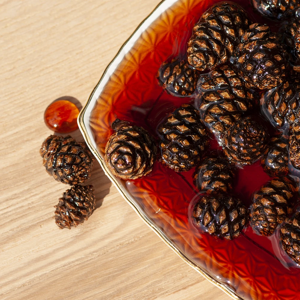 Russian natural pine cone conserve jam
