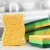 Import S shape Non scratch wet cellulose sponge with  sponge scouring pad from China