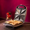 S108 Ningbo tianzuo 3 in 1 household 4 slice detachable plate waffle toast, commercial grill sandwich maker parts