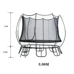 safety protect child and adult round Springfree trampoline