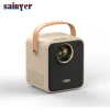 Sainyer CP350N Newest Mini Beam holographic Projector Hd Led Home Theater Multimedia Projector ($10 Extra for Android)