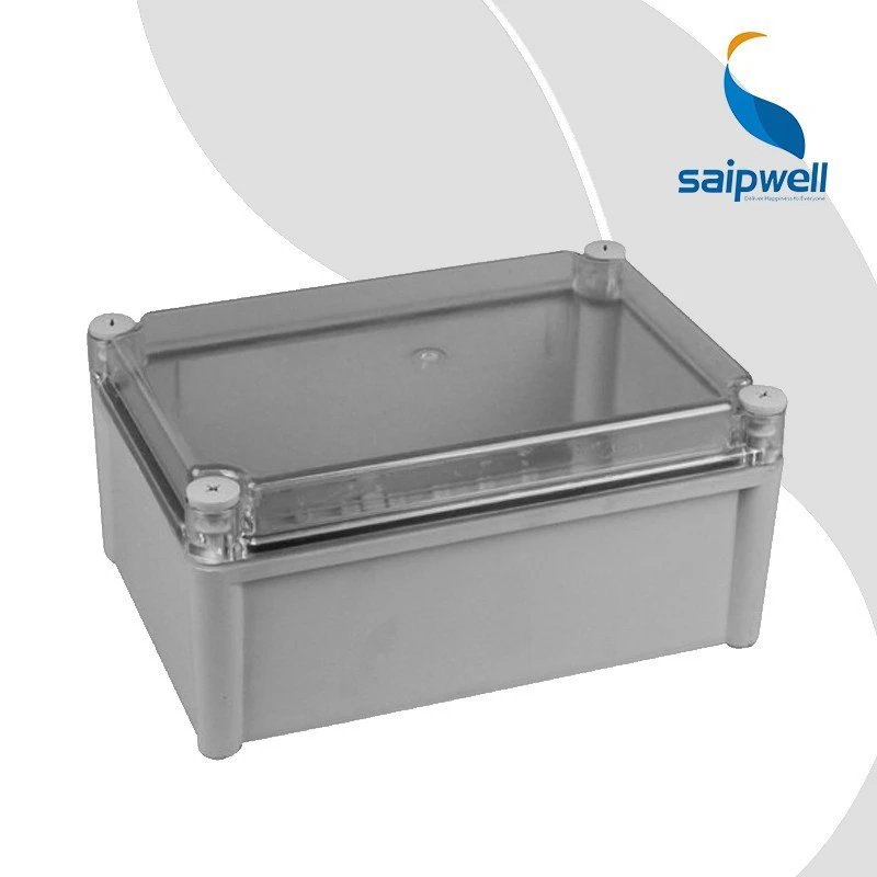 Saipwell Clear ABS Electrical Boxes Plastic CE Electrical Box Size China Supplier Electric Plastic Junction Box