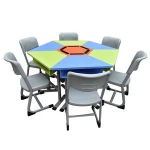 School furniture combined trapezoid tables and chairs free combined student desk and chair