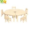 School Montessory Furniture Preschool Wooden Kids Desk Child Table And Chair Furniture Set For Children
