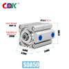 SDA Series Airtac Compact Cylinder Single Rod Double Action Multi type Air Cylinder Pneumatic