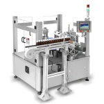 Semi-automatic small vertical cartoning machine for tube bottles Jars